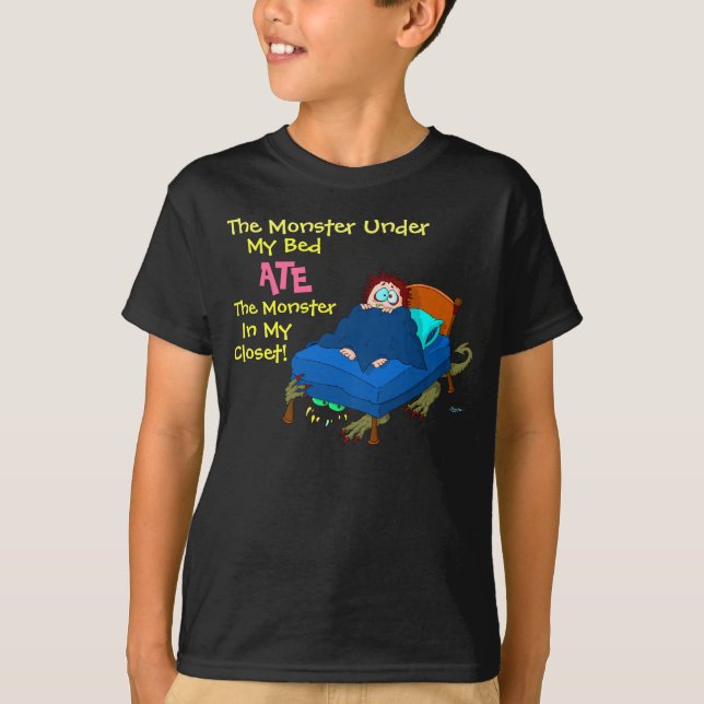 T-shirt Le monstre sous mon lit (Devant)