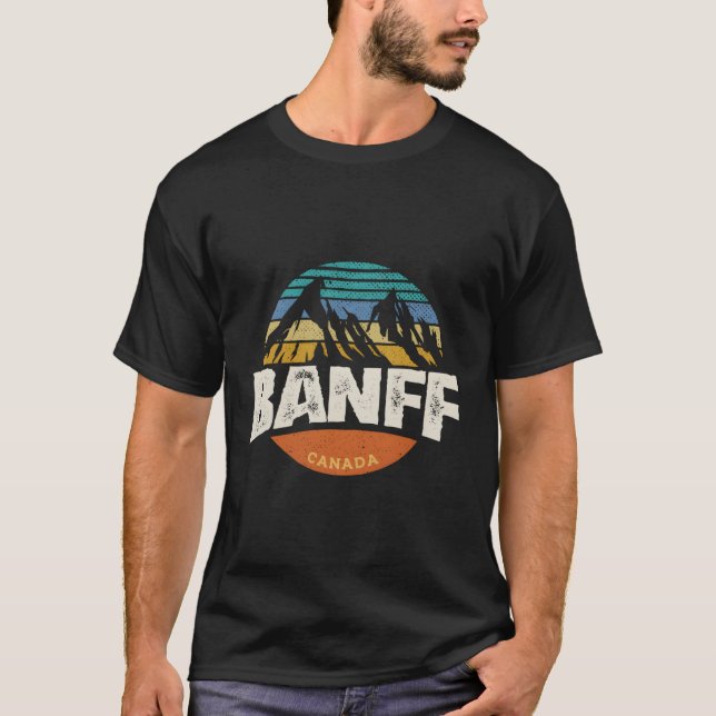 T-shirt Le mont du parc national Banff Canada (Devant)