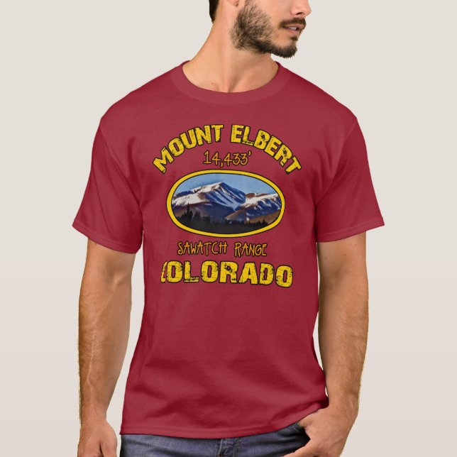 T-shirt Le mont Elbert (Devant)