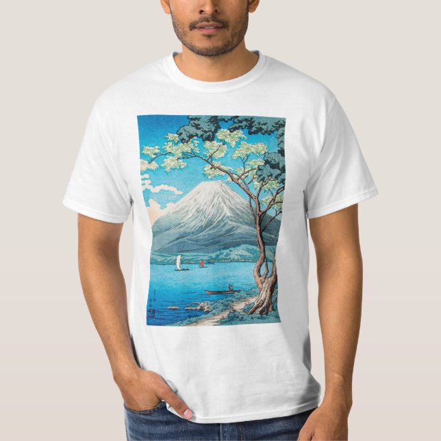 T-shirt Le Mont Fuji du lac Yamanaka par Hiroaki Takahashi (Devant)