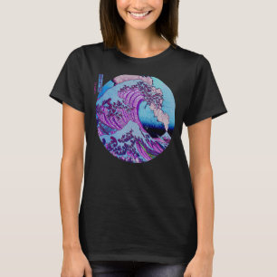 T-shirt Le Mont Fuji Japon Vague Au Large Kanagawa Japon V