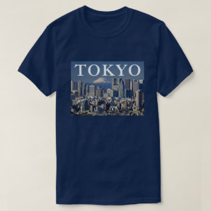 T-shirt Le Mont Fuji Shinjuku District Skyline Tokyo Jap