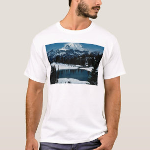 T-shirt Le mont Rainier, l'état de Washington, Hiver des