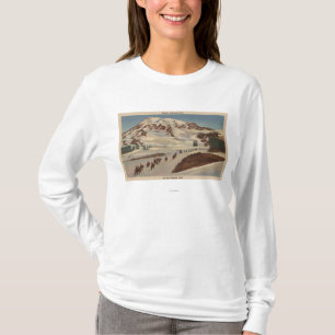 T-shirt Le mont Rainier, WA - hommes à cheval sur