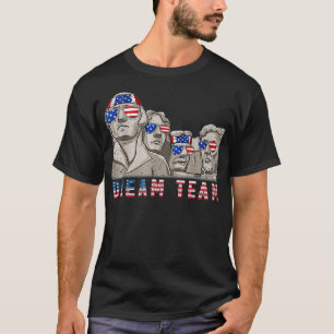 T-shirt Le Mont Rushmore 4 juillet Drôle Patriotique