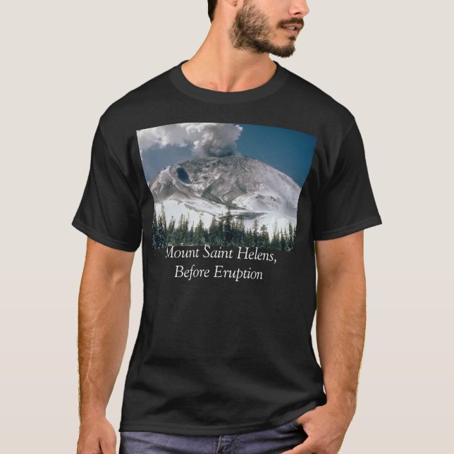 T-shirt Le Mont Saint Helens - Pré-Éruption (Devant)
