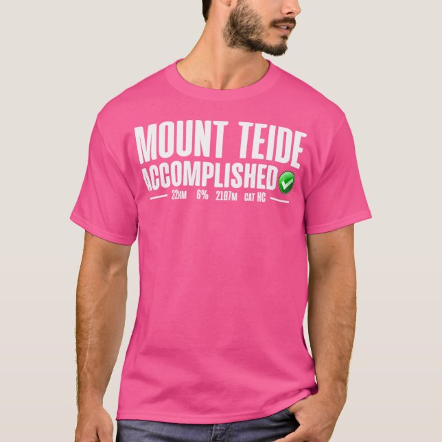 T-shirt Le Mont Teide A Réussi À Faire Du Vuelta A Espaa T (Devant)