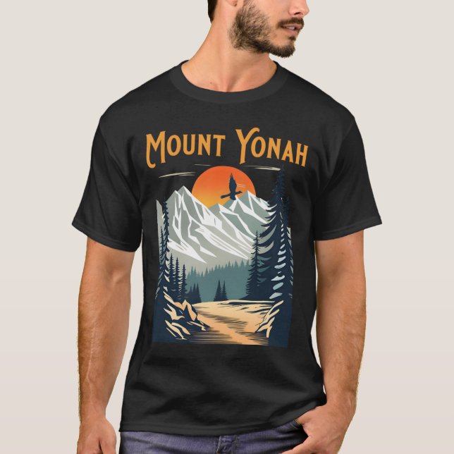 T-shirt Le mont Yonah Randonnée (Devant)