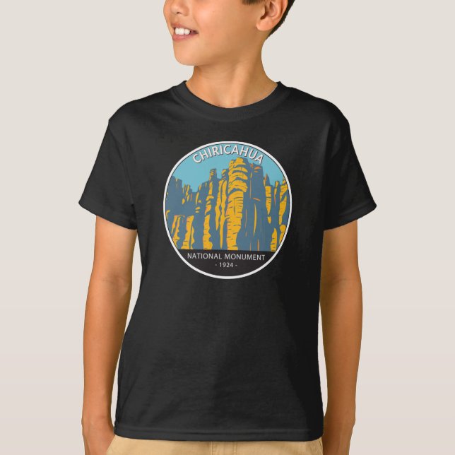 T-shirt Le Monument National de Chiricahua Hoodoos Arizona (Devant)