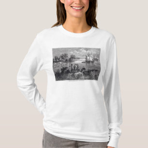 T-shirt Le Moravians montant le Delaware