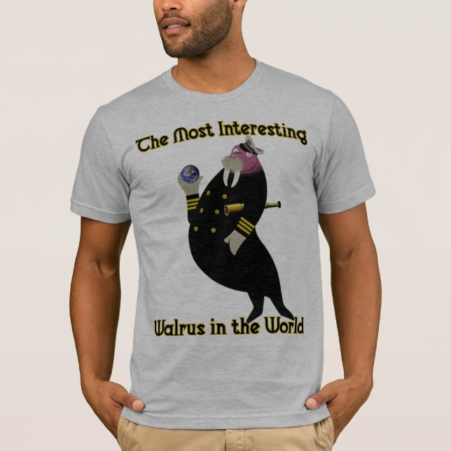 T-shirt Le morse le plus intéressant au monde (Devant)