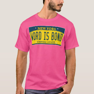 T-shirt Le mot est lié Vieux Hip hop de l'école Plaque de