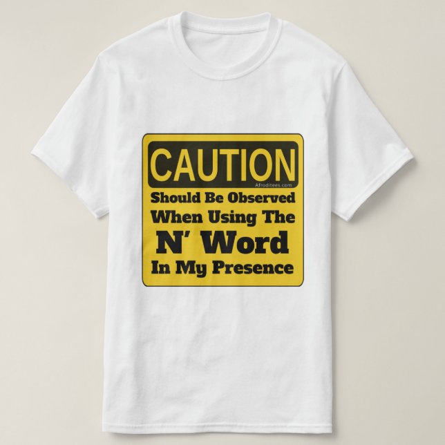 T-shirt Le mot N (Design devant)