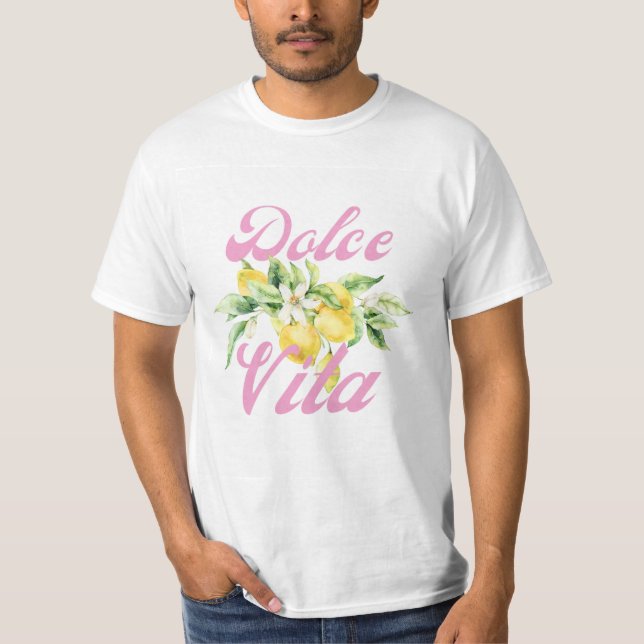 T-shirt Le motif de fleurs  (Devant)