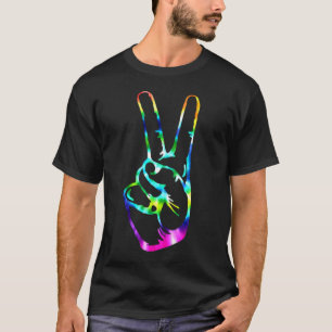 T-shirt Le Motif Rainbow Peace Love Tie Dye