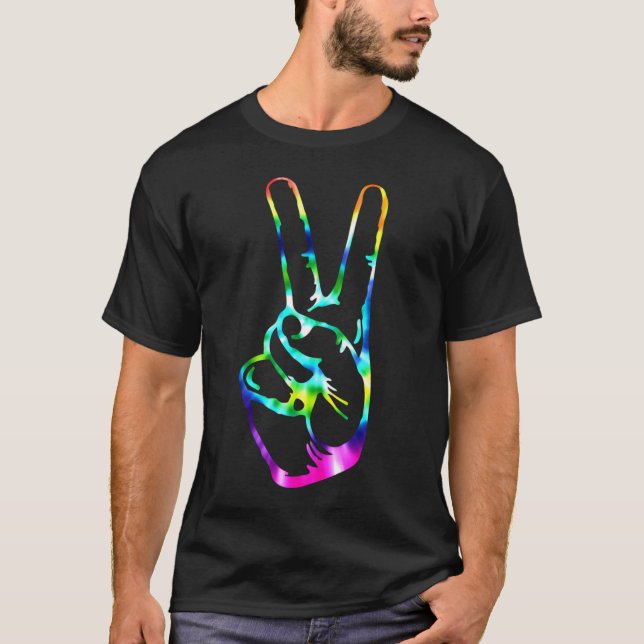 T-shirt Le Motif Rainbow Peace Love Tie Dye (Devant)