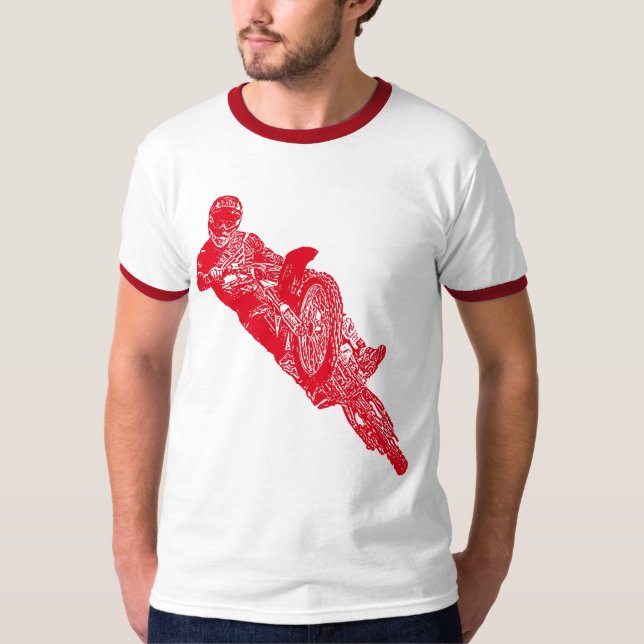 T-shirt Le motocross est la vie (Devant)