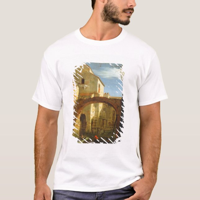 T-shirt Le moulin (huile sur la toile) (Devant)