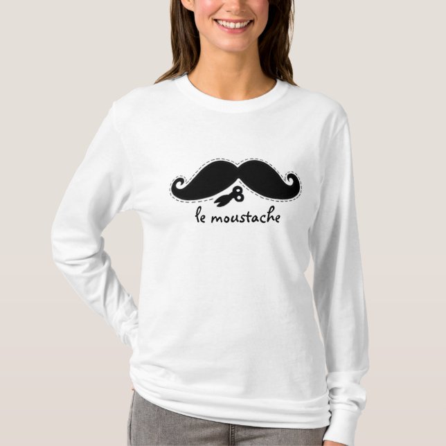 T-shirt Le Moustache Deux (Devant)