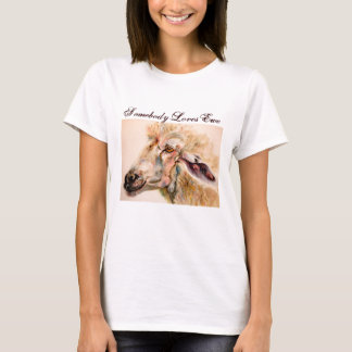T-shirt Le mouton de chemise d'amour d'amusement quelqu'un