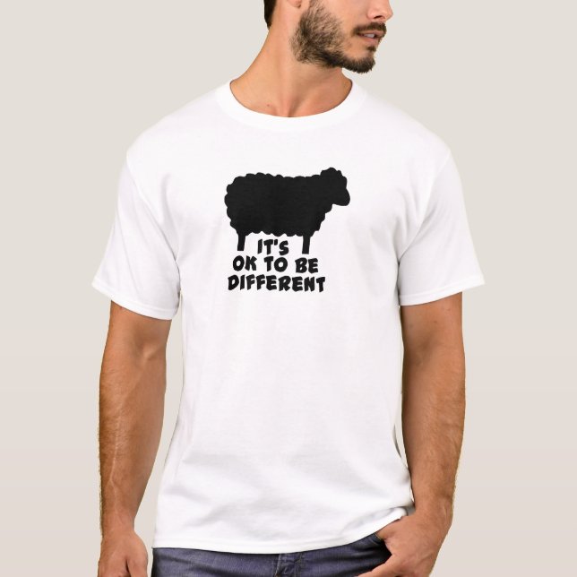 T-shirt Le mouton noir - ça va être différent (Devant)