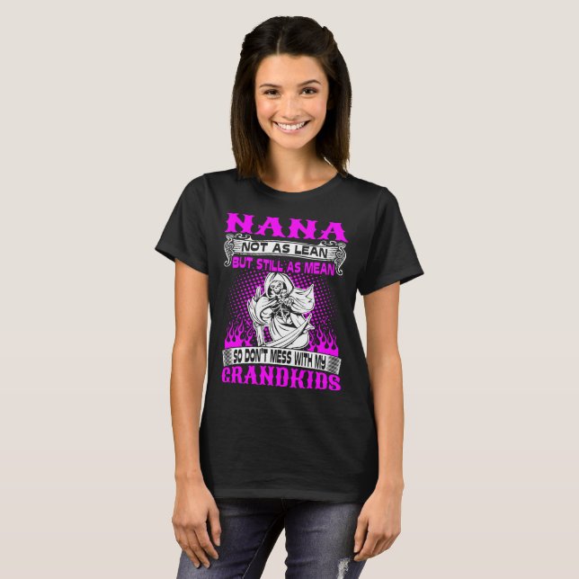 T-shirt Le moyen non maigre de Nana ne salissent toujours (Devant entier)