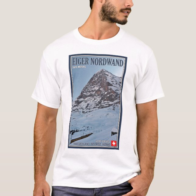 T-shirt Le mur du nord de l'Eiger (Devant)