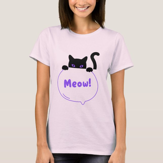 T-shirt Le murmure caché du chat (Devant)
