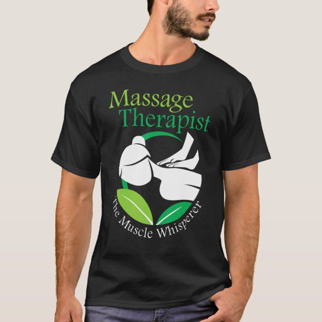 T-shirt Le Muscle Whisperer Massage Thérapiste Retour Rub  (Devant)