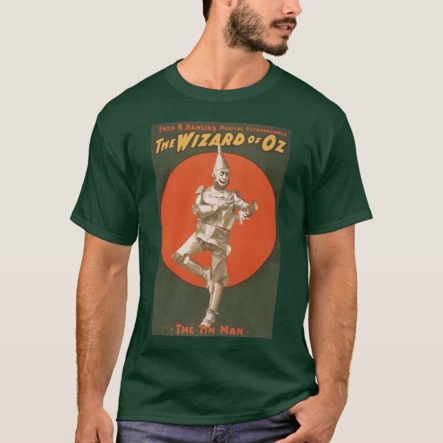 T-shirt Le musical de magicien d'Oz - l'homme de bidon (Devant)