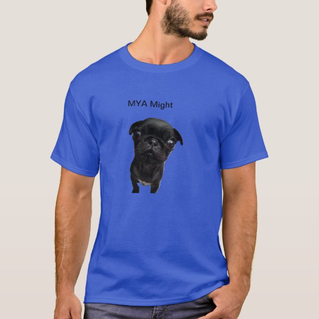 T-shirt Le Mya pourrait bleu (Devant)