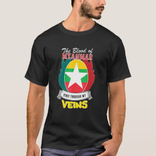 T-shirt Le Myanmar dans mes veines