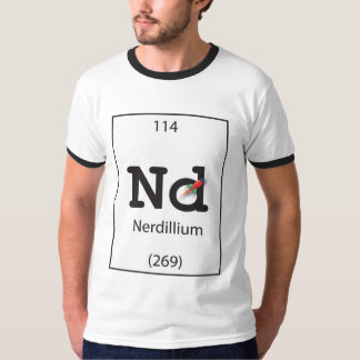 T-shirt Le nerdillium d'élément humain (ND)