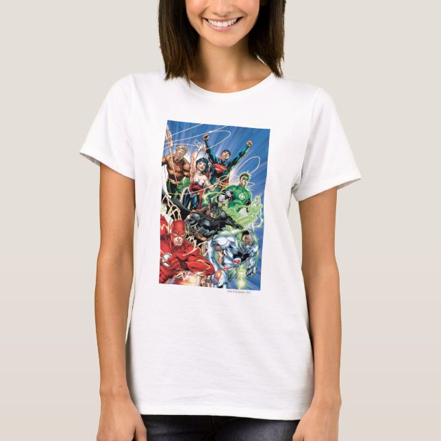 T-shirt Le New 52 - Justice League #1 (Devant)