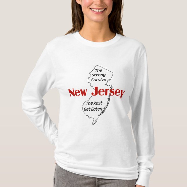 T-shirt Le New Jersey La Forte Survie; Le Reste Se Mange (Devant)