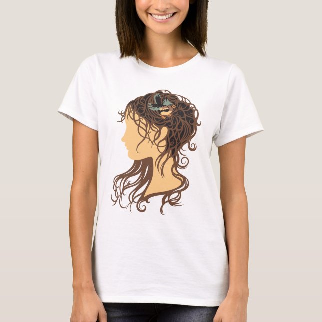 T-shirt Le nid de l'oiseau (Devant)