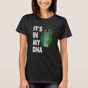T-shirt Le Nigeria Est Dans Mon Drapeau Nigérian Distorti