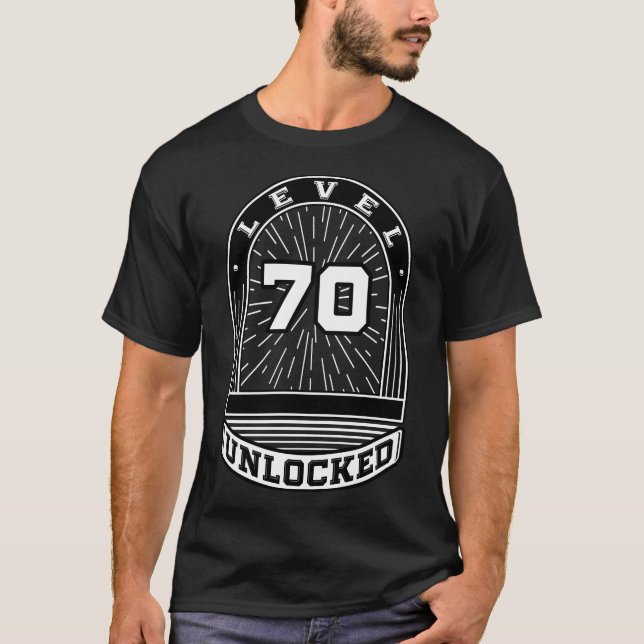 T-shirt Le niveau 70 a ouvert - le jeu et le (Devant)