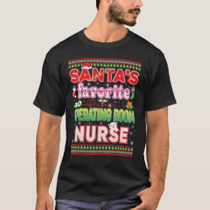 T-shirt Le Noël de l'infirmière de salle d'opération préfé