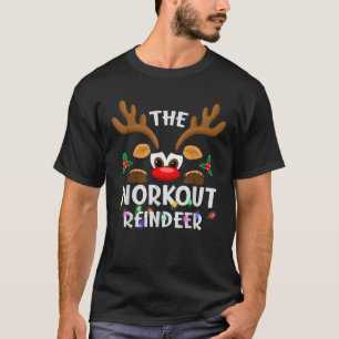 T-shirt Le Noël des rennes d'entraînement Hommes Femmes