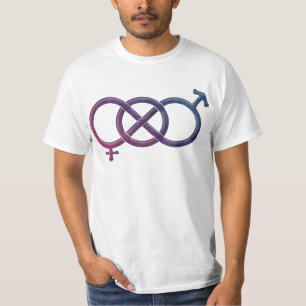 T-shirt Le noeud de la fierté bisexuelle
