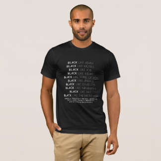 T-shirt Le NOIR AIMENT… (la police blanche)