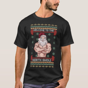 T-shirt Le Noir du Nord Bienvenue Muscle Père Noël Noël