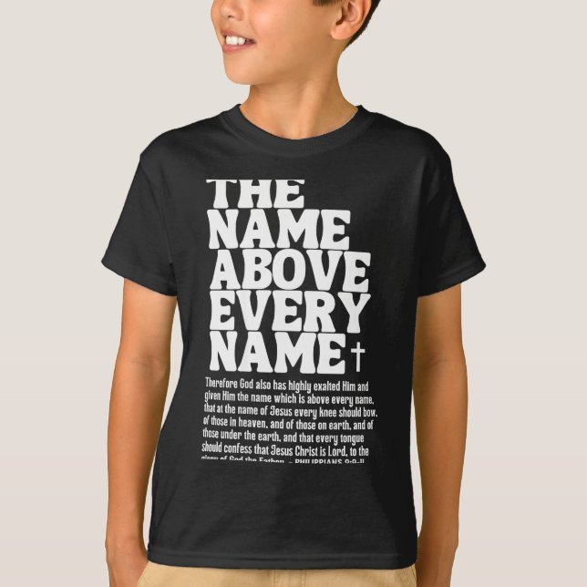 T-shirt Le Nom Au-Dessus De Chaque Nom Costume Jésus Chrét (Devant)