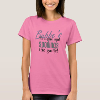 T-shirt Le nom de Bubbe, et détérioration du Gam