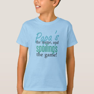T-shirt Le nom du papa, et détérioration du jeu