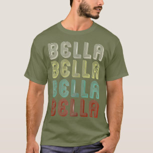 T-shirt Le Nom Est Bella Dans Retro Vintage Disco Funny