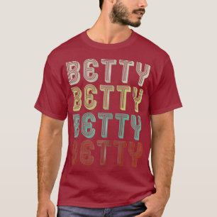 T-shirt Le Nom Est Betty Dans Funny Retro Vintage Disco