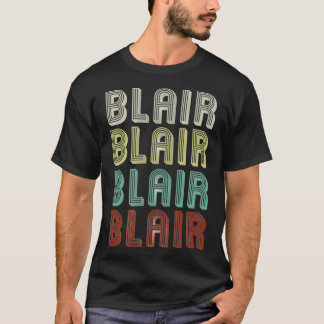 T-shirt Le Nom Est Blair Dans Funny Retro Vintage Disco