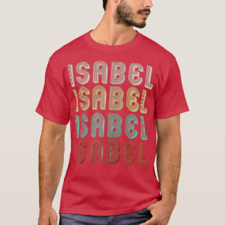 T-shirt Le Nom Est Isabel Dans Retro Vintage Disco Funny